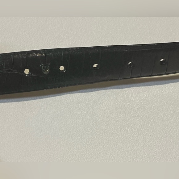 Vintage Brighton Black Leather Bit Belt Size M Silver Tone Style 22403 1996 - Picture 6 of 15